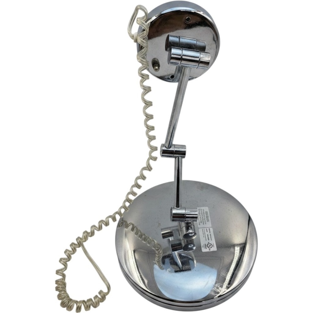 Jerdon HL1016CL Chrome Lighted 5x Magnification Wall Mount Makeup Mirror O4